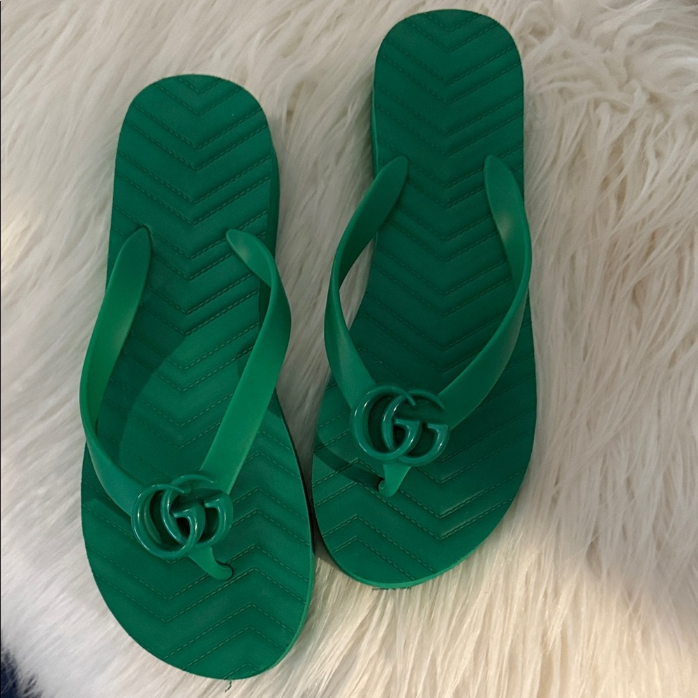 Green Flip Flops